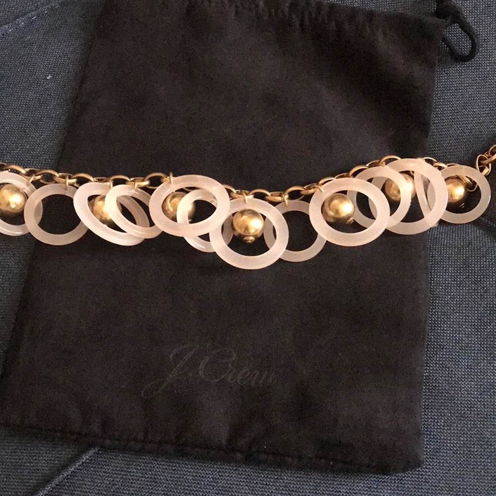 J.crew Beaded hoop necklace, NWT, Pink - Picture 6 of 8